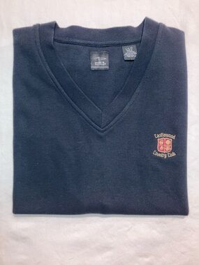 Castlewood Country Club Men's Black V-Neck Sweater Vest (085)